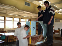 Wantirna College building hovercraft